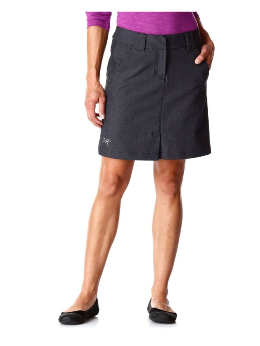 Arcteryx Reia Wool Blend Front Slit Skirt Womens 8